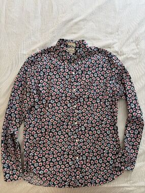 J.Crew Slim-Fit Button-Down, Floral, Medium